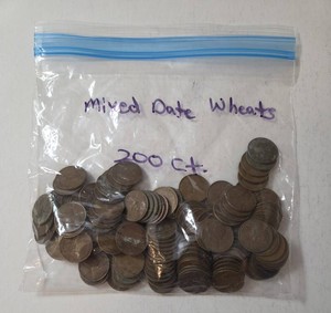 Mixed Date Wheat Pennies - 200 count - 1 pound