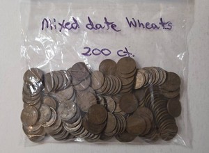 Mixed Date Wheat Pennies - 200 count - 1 pound