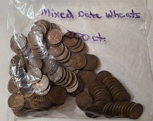 Mixed Date Wheat Pennies - 200 count - 1 pound
