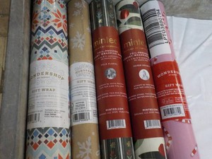 5 Rolls of Gift Wrap Paper