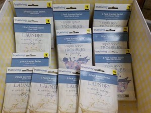 12 Traveling 2 Pack Scented Sachets in a decorative box 16 x 14 x 7