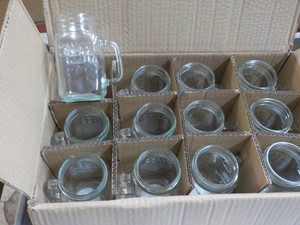 Glass Mason Drinking Glasses