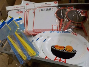 Dry Erase Board, Trays and Fly Swatters