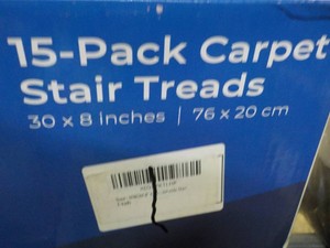 15 pack Carpet Stair Treads 30 x 8