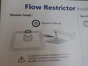 Flow Restrictor Shower Head