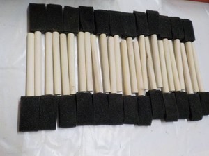 25 Sponge 1 Craft and Paint Brushes