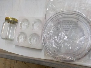 4 pack Glass For Fermentation and Spice Storage with 1 Jar