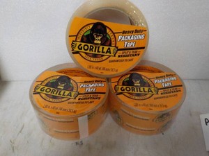 3 rolls Gorilla 1.88 x 40 yards Clear Tape