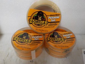3 rolls Gorilla 1.88 x 40 yards Clear Tape