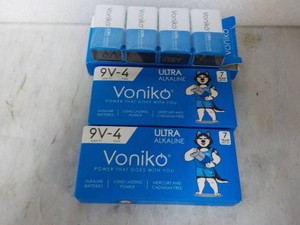 12 Voniko 9V Alkaline Batteries