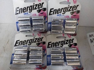 4 Energizer 6 packs 123 Lithium Batteries