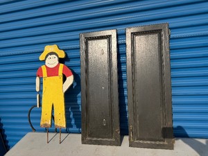 Cabinet doors and garden decoration
