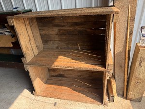 Two wooden crates