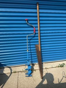 Ice saw and Auger
