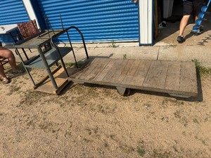 Carts and metal stand
