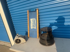 CREEPER, SWIVEL STOOL, BLOWER FAN