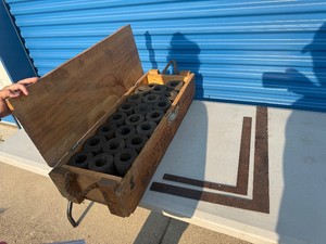 Wooden box Rubber Bushings Squares