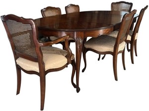 DR - Vintage Dining Room Table and Six Chairs
