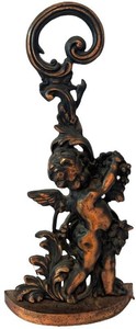 K - Vintage Cherub Cast-Iron Doorstop