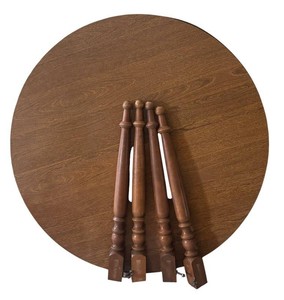 DR - Vintage Ethan Allen Round Maple and Birch Dining Table