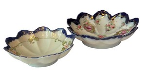 K - Vintage Porcelain Berry Bowls (Lot of 2)