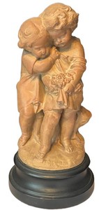 K - Vintage French Children Sculpture