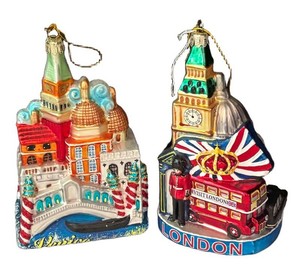 K - London & Venice Ornaments by Kurt Adler