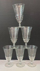 DR - Libbey Rock Sharpe Iced Tea Glasses Lot of 6