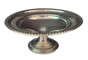 K - Weighted Sterling Silver Compote Dish by Empire