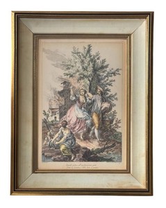 LR - Giuseppe Zocchi Framed Engraving Print