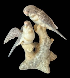 K - Porcelain Bird Figurine by Miguel Requena