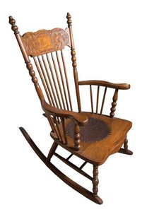 LR - Vintage Windsor Style Rocking Chair