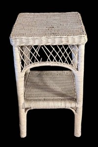 LLR - Vintage Wicker Accent Table