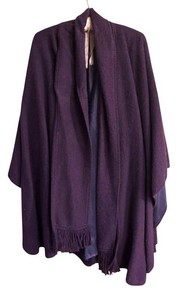 LLR - Shawl - Plum Fringe Wrap