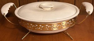 LLR - Vintage Miraidar Serving Dish with Warming Stand