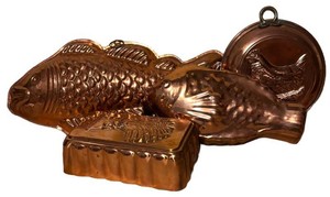 LLR - Four Vintage Copper Molds