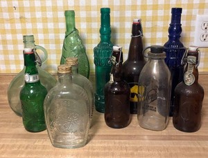 LLR - Vintage Glass Bottle Assortment