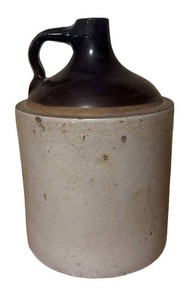 LLR - Vintage Stoneware Crock Jug