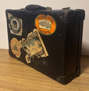 LLR - Vintage Suitcase with Travel Stickers