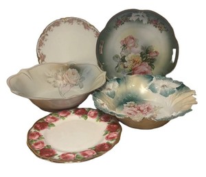 LLR - Vintage Floral Porcelain Plates & Bowls by Schumann, Haviland, Royal Albert and More