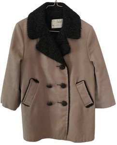UL-BR3 - Vintage Childs Coat Sears Roebuck Size 5 Pile Collar