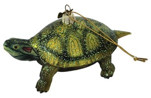 K - Kurt S. Adler Noble Gems Glass Land Turtle Ornament