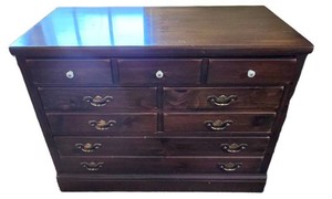 UL-BR2 - Chest of Drawers - Ethan Allen Dark Wood Dresser