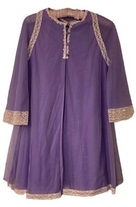 UL-BR3 - Peignoir Set - Vintage Gossard Artemis Lavender Petite 2-Piece