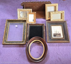 UL-BR3 - Picture Frames, Wall Shelf & Ship Print Mixed Lot