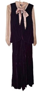 UL-BR3 - Vintage Velvet Jumpsuit With Vest