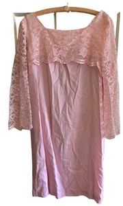 UL-BR3 - Vintage Pink Lace Dress - Lane Bryant Size 24 12