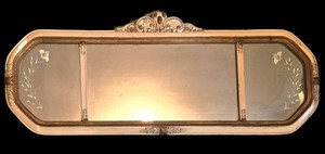 UL-BR1 - Vintage Wall Mirror 18.5 X 48.5 in Ornate Gilt Frame