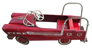 G - Vintage Ride-In Childs Pedal Fire Truck