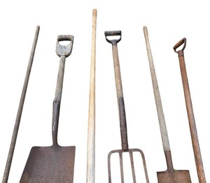 G - Vintage Yard Tools - Long-Handled Garden Tool Assortment (Lot of 6)